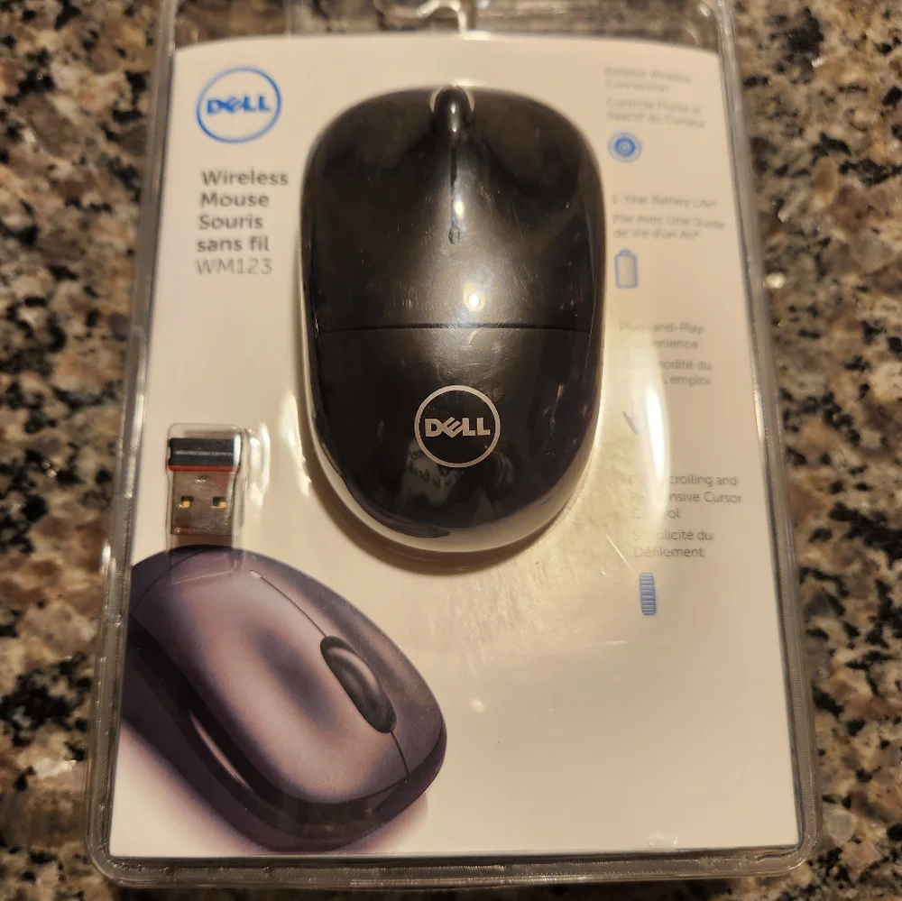 Wireless Dell Mouse Souris Sans Fil WM123